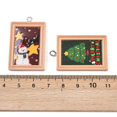 Рождественские подвески из непрозрачной смолы RESI-I350-03-1