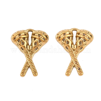 Подвеска из нержавеющей стали 304 со стразами STAS-H241-15G-1