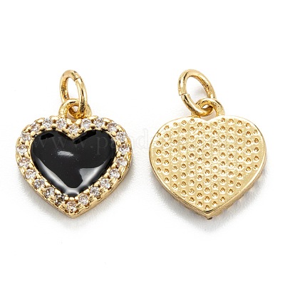 Латунные микропаве прозрачные подвески с фианитом ZIRC-M115-43G-E-1