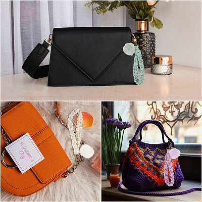 6 шт. 6-х цветная плетеная подвеска на запястье ручной работы AJEW-GL0002-24-1