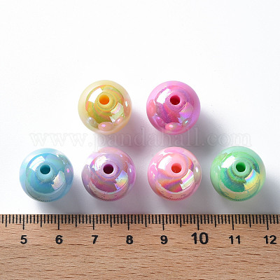 Непрозрачные акриловые бусины MACR-S370-D16mm-M1-1