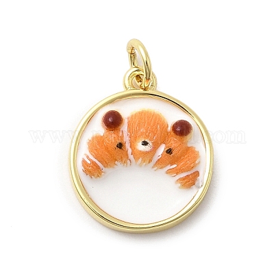 Латунь эмаль подвески KK-A278-02B-G-1