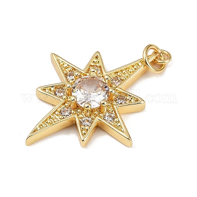 Латунные микро проложить кубического циркония подвески KK-R230-05G-1