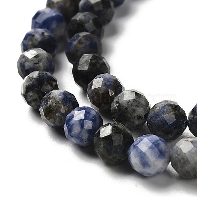 Природный содалит бисер нитей G-RM2025-A19-7mm-1