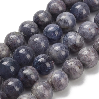 Природные иолит нитей бисера G-C259-B06-10mm-1