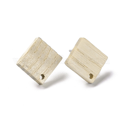 Фурнитура для серег из ясеня EJEW-N017-011F-1