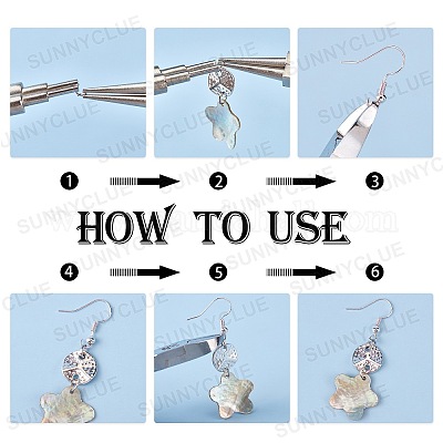 Наборы для самостоятельного изготовления сережек в геометрическом стиле DIY-SC0013-21S-1