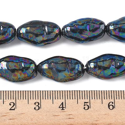 Гальванизированное непрозрачное стекло имитация жемчужных нитей EGLA-D302-01C-1