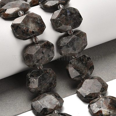 Натуральный флуоресцентный сиенитовый камень (светящийся в ультрафиолетовом свете) бусины нити G-H078-B11-01-1