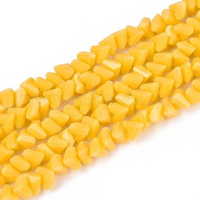 Непрозрачное стекло бисер нитей GLAA-N019-4mm-22-1