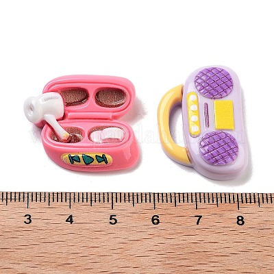 Симпатичные кабошоны из непрозрачной смолы для декодирования RESI-S02-11-1