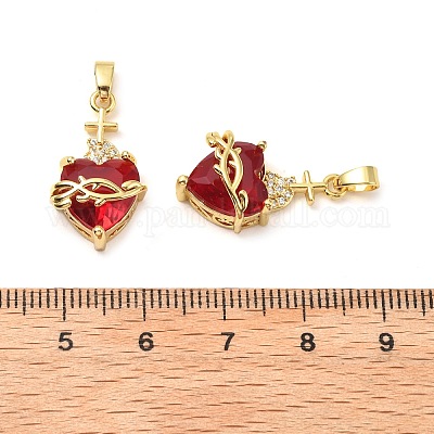 Латунные микро проложить кубического циркония подвески KK-G533-08G-1