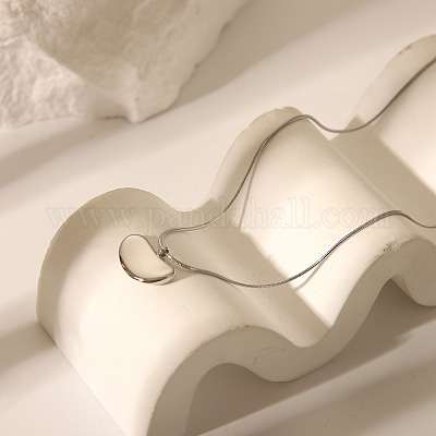 Комплекты серег-гвоздиков и ожерелий с подвесками из нержавеющей стали Bean 304 для унисекс AA3662-1-1