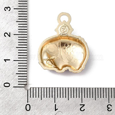 Подвески из сплава и страза&nbsp;FIND-H055-07G-1