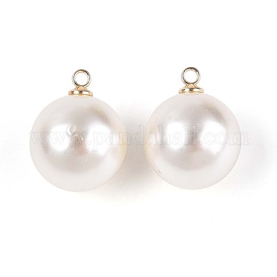 Подвески из АБС-пластика с жемчугом FIND-H052-01I-01G-1