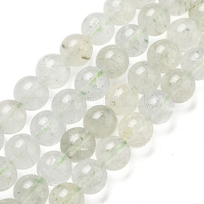 Нити бусин из натурального зеленого берилла G-F787-01-8mm-1