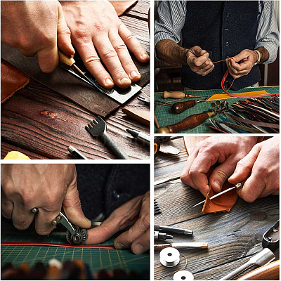 Двусторонние ленты из ПВХ из искусственной кожи длиной 2 м. SRIB-WH0011-127A-03-1