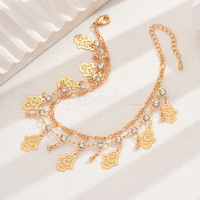 Браслеты из латуни со стразами в богемном стиле YN3777-1