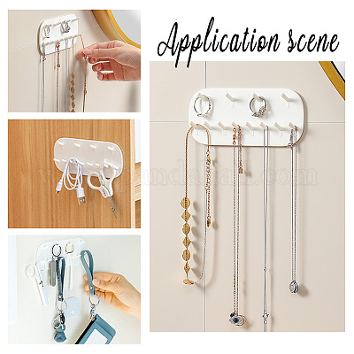 Мини-бедра с 12 крючком и подвесная витрина для ювелирных изделий из ПВХ FIND-WH0145-64-1