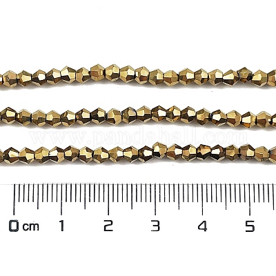 Прозрачные стеклянные бусины гальваническим пряди X-EGLA-A039-T3mm-UA11-1