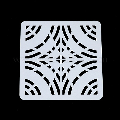 Цветочный узор экологически чистый ПЭТ пластиковый полый рисунок силуэт трафарет DRAW-PW0008-04S-1