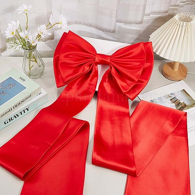 Съемный бант из полиэстера для одежды AJEW-WH20020-205C-1