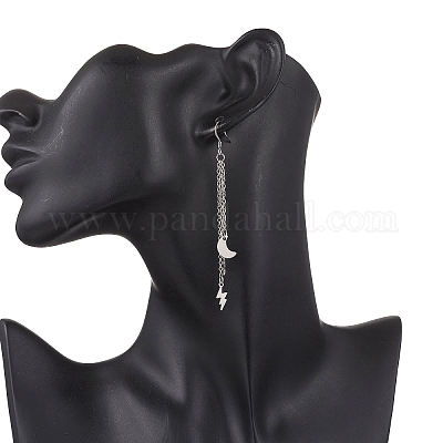 Серьги-подвески из нержавеющей стали 304 EJEW-JE06576-1