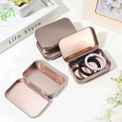 4 шт. железные шкатулки для хранения ювелирных изделий с откидной крышкой CON-SP0001-20C-1