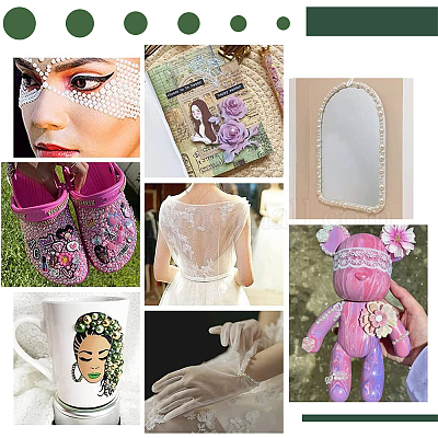 10 стиль кабошоны из АБС-пластика OACR-PH0001-98-1