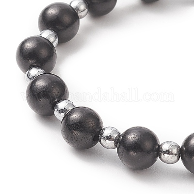 Браслеты с крестиком из окрашенной синтетической бирюзы BJEW-JB09296-1