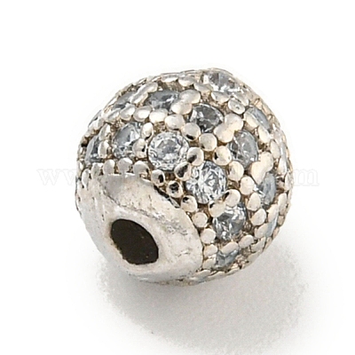 Стойки обшивки латунь кубического циркония бусы KK-L215-331P-1