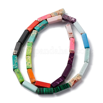 Синтетические окрашенные нити императорской яшмы G-D077-C01-13-1