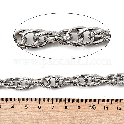 Текстурированные овальные звенья цепей из нержавеющей стали 304 CHS-V001-01P-1