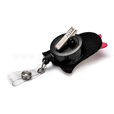 Хэллоуин призрак и тыква блеск порошок войлок и абс пластик значок катушка AJEW-I053-17-1