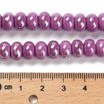 Фарфоровые бусины-рондели PORC-Q001-01D-1