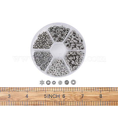 Тибетском стиле сплав Шарики прокладки PALLOY-BT0002-01-1