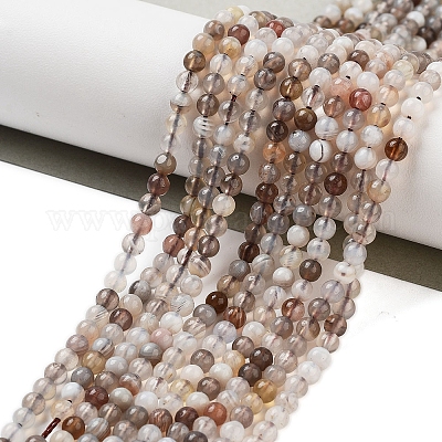 Природные Ботсвана агат бисер нитей X-G-G143-A02-01-1