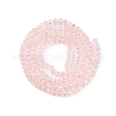 Стеклянные бусины с гальваническим покрытием  EGLA-A044-T2mm-L22-1