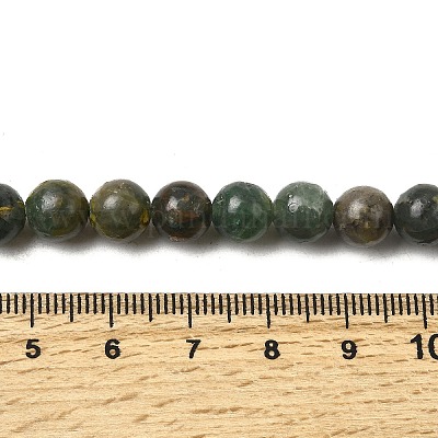 Естественный зеленый апатит бисер пряди G-K350-C04-8mm-1