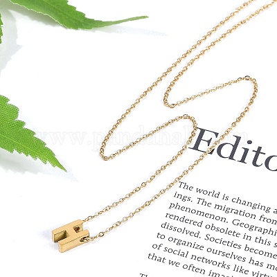 Ионное покрытие(ip) 304 нержавеющая сталь подвески ожерелья NJEW-R050-01G-08-1