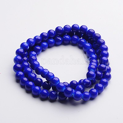 Окрашенные стеклянные бусины  DGLA-S071-8mm-M-1