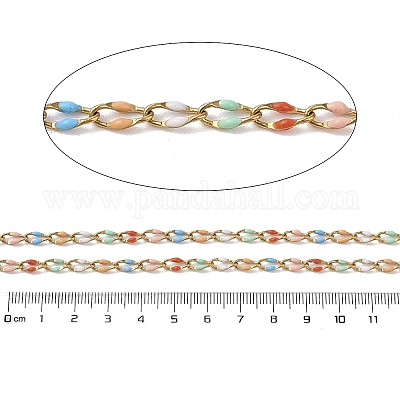 Ионное покрытие (ip) 304 нержавеющая сталь эмалированная звеньевая цепь CHS-H027-01G-08-1