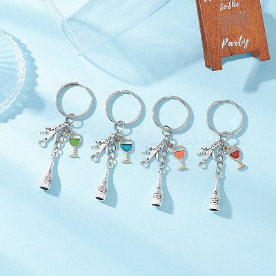 Подвесные брелки из сплава эмали KEYC-JKC01267-1