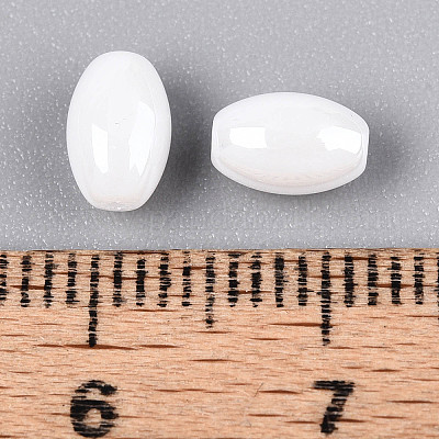 Непрозрачные цвета блестящие стеклянные бусины SEED-N008-02A-01-1