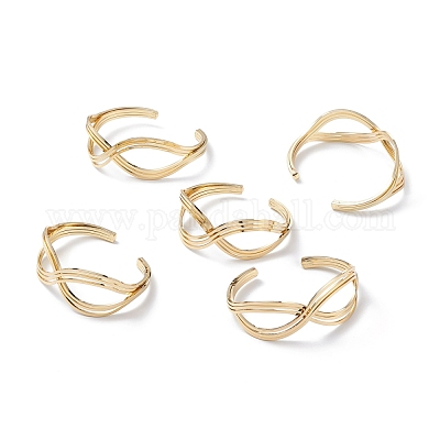 Браслет из латунной манжеты BJEW-P168-D02-1