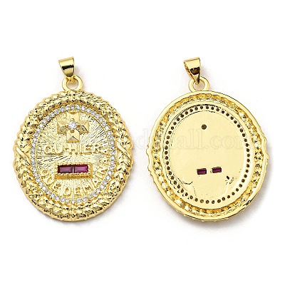 Латунь с подвесками из фианита KK-K341-34G-1