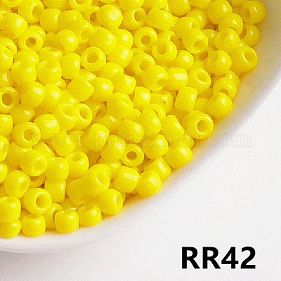 Непрозрачный 6/0 стеклянный бисер&nbsp;SEED-I013-4mm-RR42-1