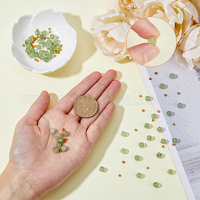 1 нить натуральных бусин пренита AJEW-FH0003-68-1