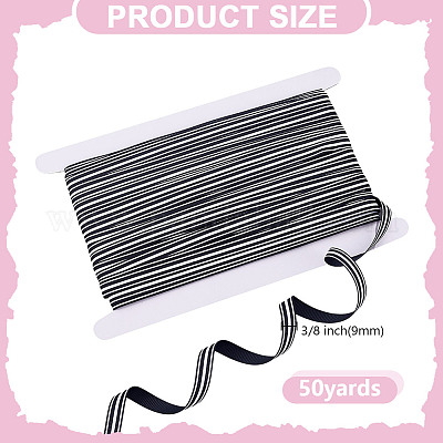 50 ярд репсовых лент с полосатым узором для упаковки подарков SRIB-HY0001-11-1