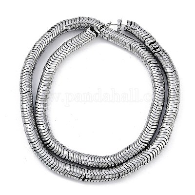 Гальванические нити из синтетических немагнитных гематитовых бусин G-H072-H01-01-1